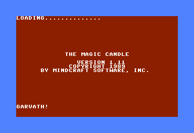 Magic Candle screenshot 3 for Commodore 64